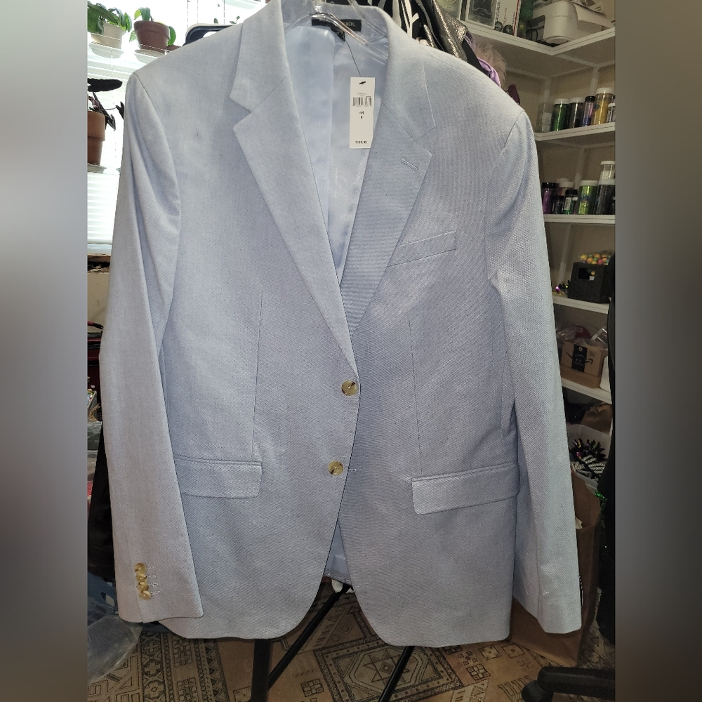 Banana Republic Light Blue Two-Button Men's Blazer